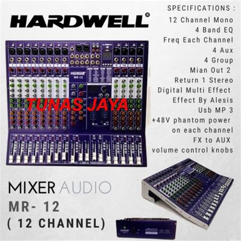 Jual Mixer Audio Channel Hardwell Mr Original Di Lapak