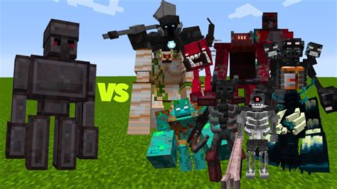 Netherite Golem Vs All Bosses And Mutants In Minecraft YouTube