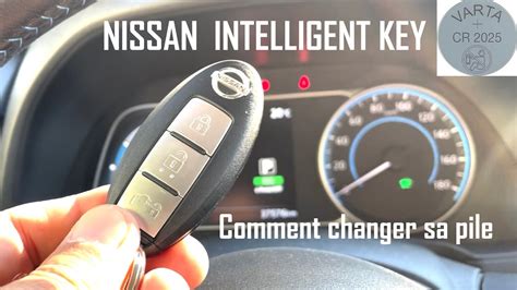 Comment changer la pile de la télécommande Nissan clé intelligent key