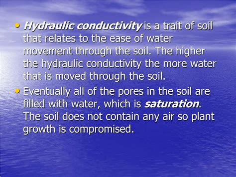 Ppt Soil Water Relationships Permeability Drainability And