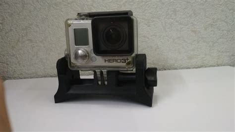 3d модель крепеж для GO PRO на парашютный шлем для 3d принтера ...
