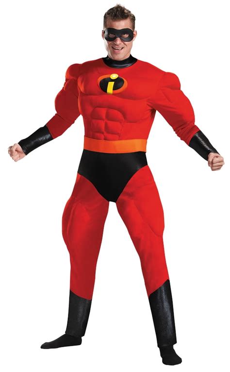 Disney/Pixar's The Incredibles 2 - Mr. Incredible Deluxe Muscle Adult Halloween Costume ...