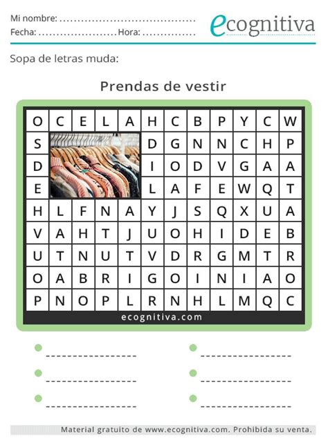 Sopa De Letras Muda Estimulación Cognitiva Sopa De Letras Letras