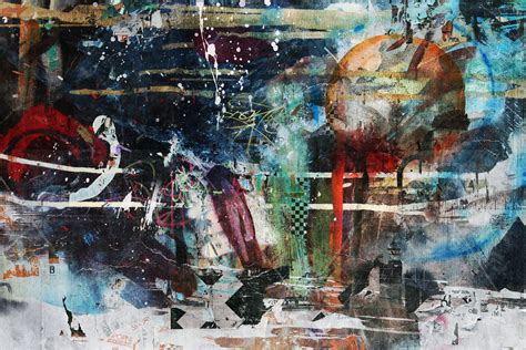 Wallpaper Painting Abstract Collage Artwork Graffiti Street Art