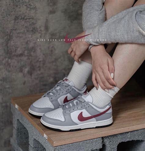 Nike Dunk Low Pale Ivory Redwood Womens Fashion Footwear Sneakers