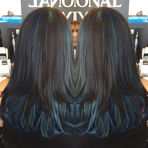 20+ Blue Highlights On Brown Hair | The FSHN