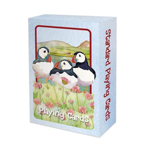 Sea Thrift Puffins Playing Cards Emma Ball