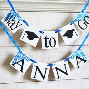 Way to Go Banner, Customized Graduation Name Banner, Graduation Photo ...