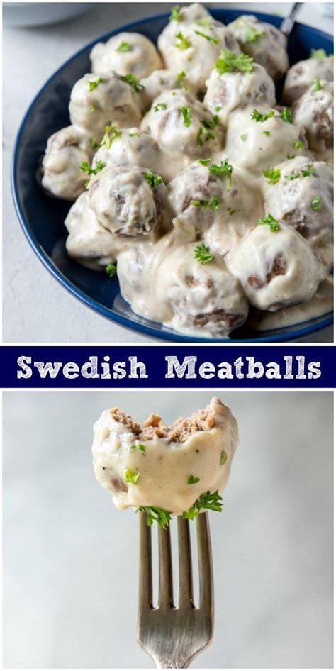 Traditional Swedish Meatballs Served Over Egg Noodles Recipe