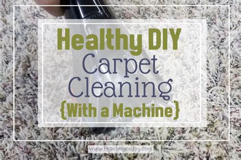 Healthy DIY Carpet Cleaning {With a Machine} | Feasting On Joy