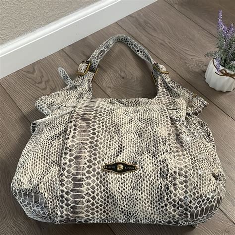 Elliott Lucca Bags Elliott Lucca Sintra Leather Tote Exotic Snake