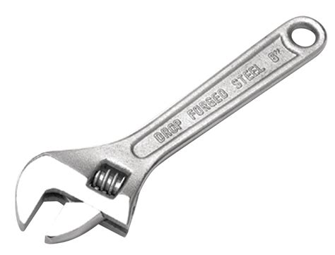 8 Drop Forged Steel Chrome Plated Adjustable Wrench Home