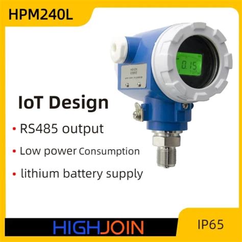 Digital IoT Pressure Transmitter Rs485 Output Battery Powered