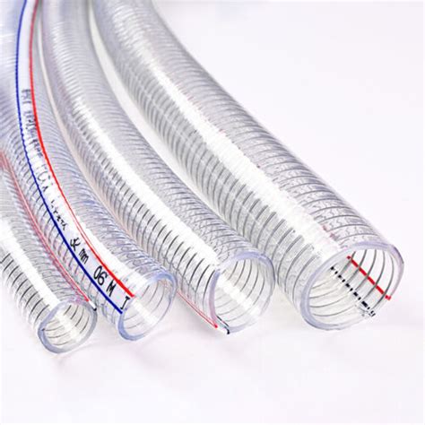 Heavy Duty Braided Wire Reinforced Clear Flexible PVC Hose Pipe Water