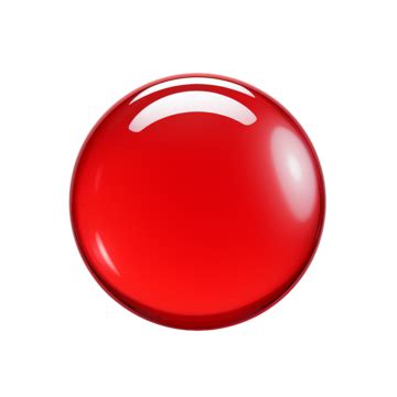 Red Round Button Simple Element Three Dimensional Button Free Pattern