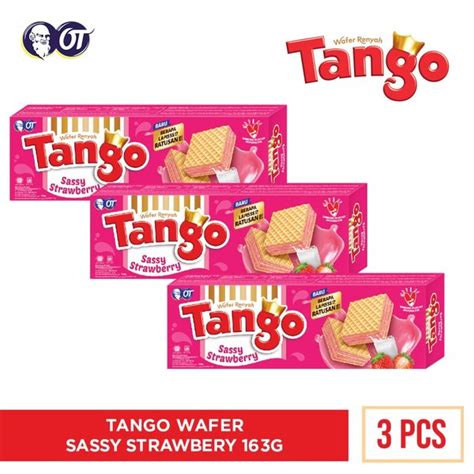 Jual WAFER TANGO SASSY STRAWBERY 163GR ISI 3PCS Di Lapak OT Official