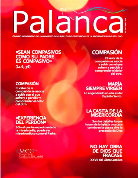 Revista Palanca Mayo Movimiento Cursillo De Cristianidad