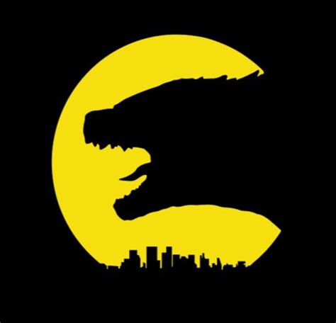 Godzilla Cityscape Round Vinyl Iron On Decal Multi Colours Etsy