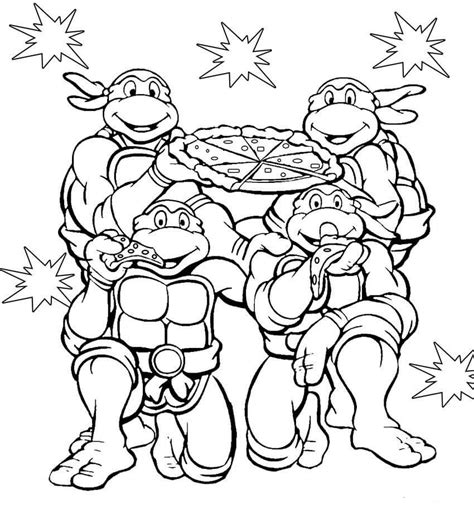Tortugas Ninja Para Colorear Imprimir E Dibujar Coloringlib