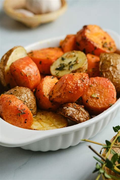 Roasted Potatoes And Carrots Recipe Food Faith Fitness