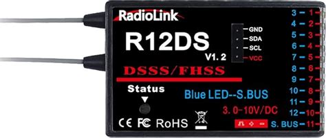 Radiolink R12DS 2 4GHz RC Receiver 12 Channels SBUS PWM Long Range