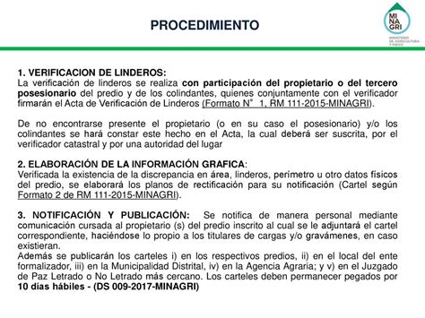 Ministerio de Agricultura y Riego MINAGRI Dirección de Saneamiento de