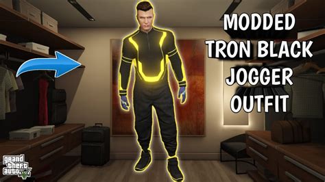 MODDED TRON BLACK JOGGER OUTFIT 1 53 GTA 5 ONLINE YouTube