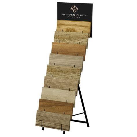 Wooden Hard Wood Sample Floor Stand Tower Rack Floors Display Multiple