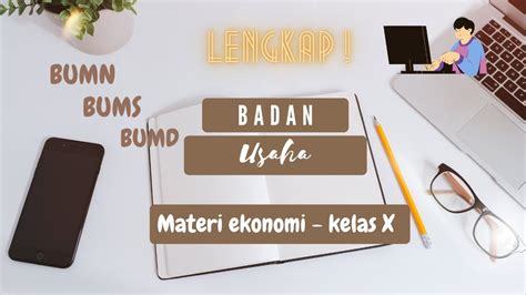 PPT EKONOMI aesthetic ﾟ Badan Usaha BUMN BUMS dan BUMD