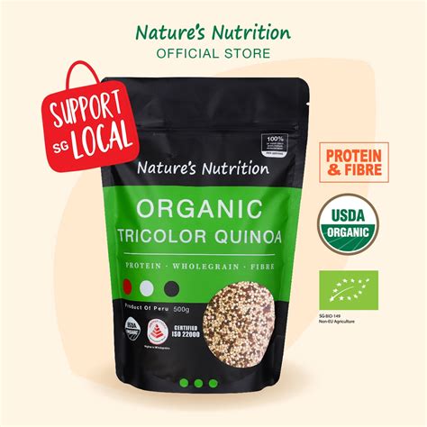 Nature S Nutrition Organic Tricolor Quinoa Grains 500g Shopee Singapore