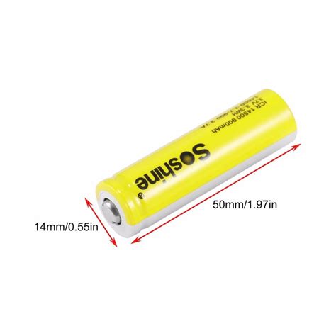 Soshine 14500 Li ion nabíjateľná batéria 900mAh Armageddon sk