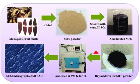 Synthesis Route Of Activated Carbon Based On Waste Mahogany Fruit