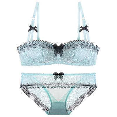 Romantic Three Row Buckle Lace Bra Panties Gm New Sexy Lingerie China Woman Sexy Lingerie