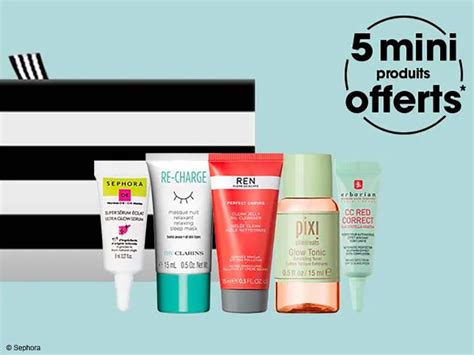 Sephora Box Skincare 2022 5 mini produits offerts à partir de 50 d