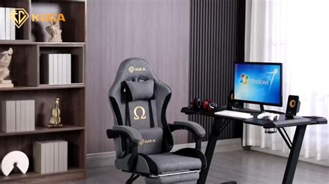 Kuca Kursi Gaming Katun Dan Linen Bernapas Kursi Kantor Kursi Kerja