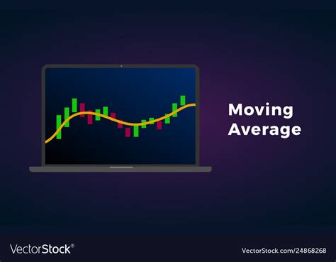 Moving Average Indicator Technical Analysis Vector Image