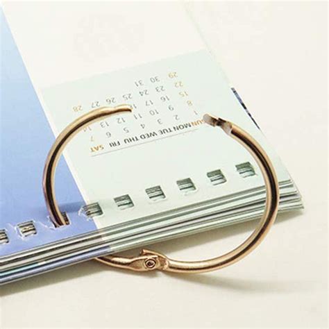 Oddpod 10 Pcs Black 25mm Metal Iron Nickel Plated Binder Ring Pack Of