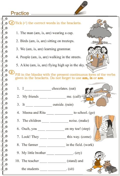 Grade 3 Grammar Lesson 8 Verbs The Present Continuous Tense English