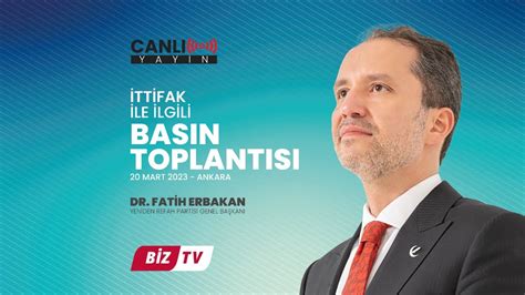 Ttifak Ile Lgili Bas N Toplant S Dr Fatih Erbakan Youtube