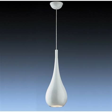 Italux Lava White Luminaire suspendu moderne chrome blanc 1 lumière