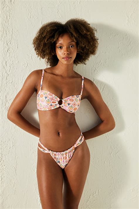 Arianne Straplez Desenli Bikini St Ply Mjo Iy Mix Ok Renkli Penti