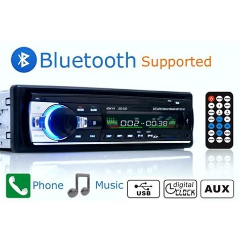 Jsd Autoradio St R O Bluetooth R Cepteur Aux Entr E Fm Sd Usb