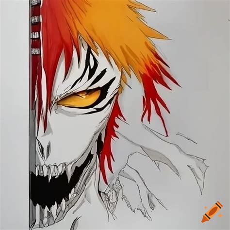 Image Of Bleach Character Ichigo In Full Hollow Form On Craiyon