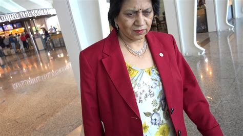 BDMV 187 Aruna Hari Sharma After Security Clearnace To VIP Lounge