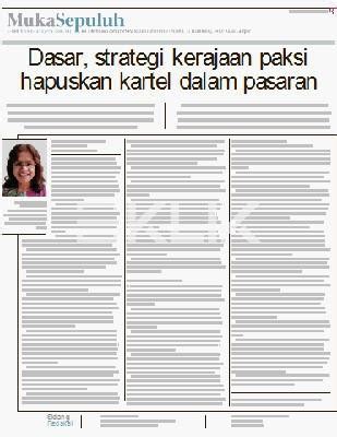 Dasar Strategi Kerajaan Paksi Hapuskan Kartel Dalam Pasaran KLiK