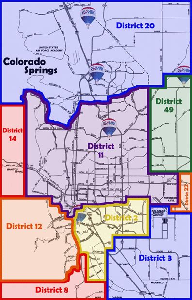 Colorado Springs School District Map - Maps For You