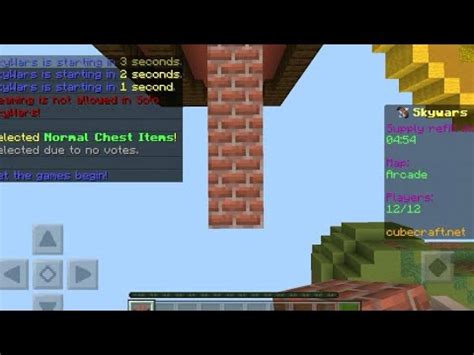 Playing Cube Craft Skywars God Bridgeing Youtube