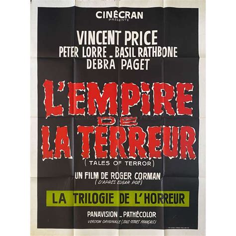 TALES OF TERROR French Movie Poster Litho 47x63 In 1962