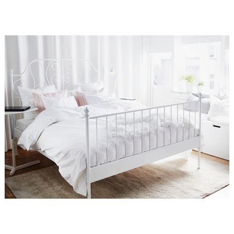 Leirvik Bed Frame White 160x200 Cm Ikea