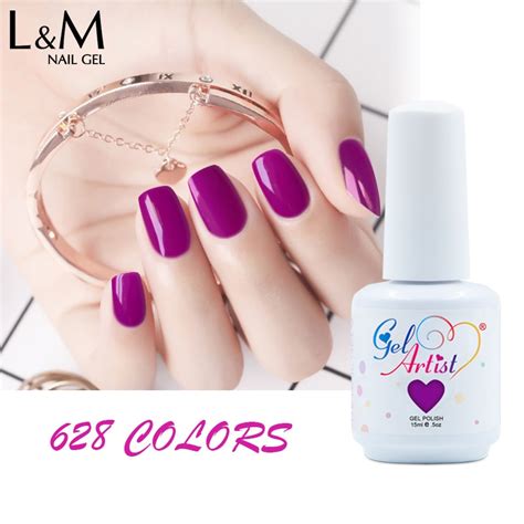 120pcs Dhl จัดส่งฟรี Lvmay 628 ชุดที่มีสีสันเล็บเจล Express เจลเล็บ Uv Uv โคมไฟ 15ml 120pcs Lot